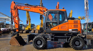 Excavatrices sur roues d'occasion Doosan DH150W DX165W DX140W 14T 15T 16 tonnes, moteur Doosan, pompe haute performance, brise-roche, certifiées CE - Product Image 3