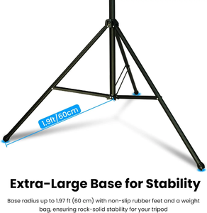 Trépied XbotGo NT4 pour l'enregistrement sportif, hauteur maximale de 13 pieds, charge de 22 lb, dégagement rapide, vis 1/4 pour caméra, stabilisateur de caméra, football, basketball - Product Image 3