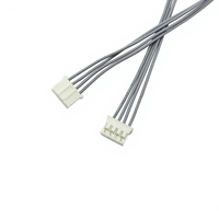 PHR-4Harness PH2.0 4Pin UL1061 26AWG Kabel Berlapis Timah Abu-abu untuk Sensor Strip LED, Peralatan, Papan Kontrol PCB
