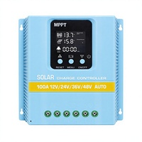 Contrôleur de charge solaire MPPT 100A 80A 60A, contrôleur de charge MPPT 12V 24V 36V 48V, écran LCD, contrôleur de charge solaire