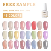 Vernis à ongles gel UV/LED semi-permanent rose nude transparent neutre, non toxique, longue tenue, pour nail art, marque privée, OEM