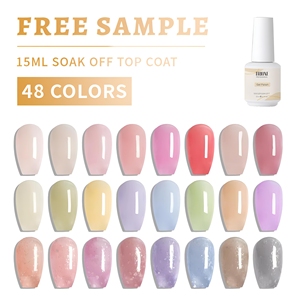 <span class=keywords><strong>Vernis</strong></span> <span class=keywords><strong>à</strong></span> ongles gel UV/LED <span class=keywords><strong>semi</strong></span>-<span class=keywords><strong>permanent</strong></span> rose nude transparent neutre, non toxique, longue tenue, pour nail art, marque privée, OEM - Product Image 2