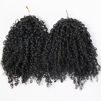 Extensions de Cheveux Humains Crochet Bruts Bouclés Crépus à Pointe Tendance Fournisseur, Extensions de Cheveux Humains Frisés Doux Effilés pour Crochet