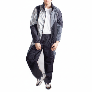 Conjunto cortavientos transpirable de nuevo material para hombre, traje cortavientos de invierno con cremallera pesada de nuevo diseño - Product Image 1