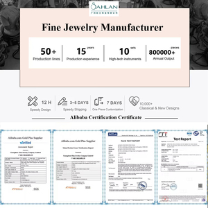 OAHLAN精品珠宝女式纯银925 1.2克拉硅石铑镀叉镶ROHS结婚订婚戒指 - Product Image 6