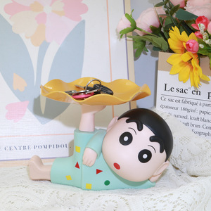 Crayon Shin Chan – plateau de rangement pour clés, en plastique, dessin animé, décoration de bureau, cadeau pour la décoration de l'entrée de la maison - Product Image 1