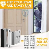 Loquet de renforcement de porte en alliage d'aluminium haute sécurité pour la sécurité domestique et la protection des enfants