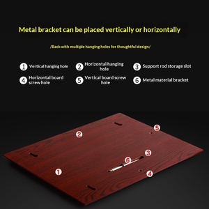 Targa di Autorizzazione in Lamina d'<span class=keywords><strong>Oro</strong></span>, Certificato d'Onore, Targa per Concessione, Placca Personalizzabile con Design Gratuito, Supporto in Legno per Medaglia - Product Image 4