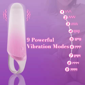 Vibrador de Dedo Rosa, Mini Vibrador Electrónico, Masajeador Vaginal, Funda Vibrante para Dedos - Product Image 2