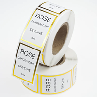 Étiquette adhésive cosmétique élégante, imperméable, de haute qualité, personnalisée OEM/ODM, pour emballage de boîte cadeau, feuille métallique premium