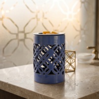 Lampe chauffe-cire électrique en céramique à motif personnalisé, chauffe-bougie, lampe à parfum, brûleur d'encens, brûleur de cire aromatique électrique ETL