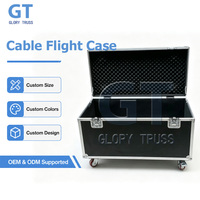 Valise de transport robuste et personnalisable multi-usages ATA avec roulettes pour câbles et équipements
