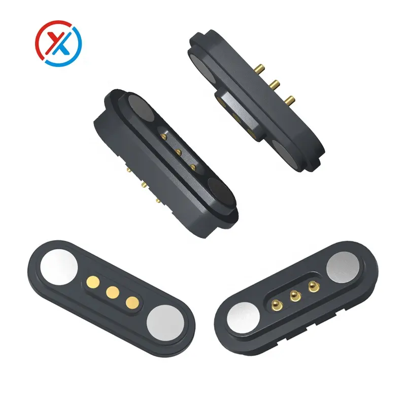 Conector magnético impermeable IP67 de alta calidad, conectores macho y hembra Pogo Pin del fabricante, accesorios de conector