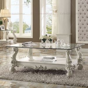 Sofá Victoriano de tela de madera sólida de lujo, estilo americano real - Product Image 3