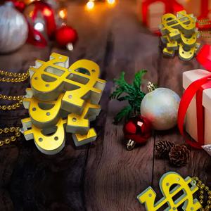 Joyería de cadena dorada brillante, cuentas de Carnaval latino, collar con signo de dólar brillante, adornos brillantes <span class=keywords><strong>en</strong></span> <span class=keywords><strong>el</strong></span> collar que se usa <span class=keywords><strong>en</strong></span> la fiesta - Product Image 6