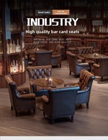 Ensemble table et chaises de bar en bois massif de style américain pour la maison, l'hôtel, le pub et le salon