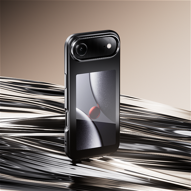 NFC E-Ink Phone Case for iPhone 17/17Air/17Pro HD Four Color E Ink Screen with NFC Transfer DIY Photo Display Digital Phone Case