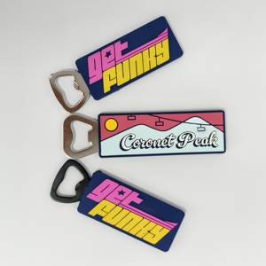 Abridor de Botellas de Cerveza de PVC Suave, Abridor Magnético Personalizado con Diseño Troquelado para Recuerdos de Viaje - Product Image 5