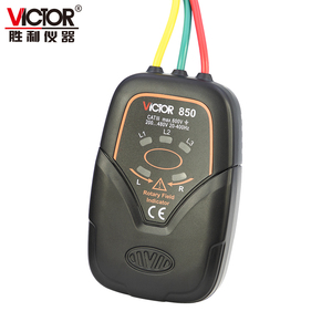 เครื่องทดสอบลำดับ3เฟสแบบไม่สัมผัส VICTOR 850/850A, AC 600V สูงสุด, ตัวบ่งชี้ช่วงความถี่20-400Hz - Product Image 3