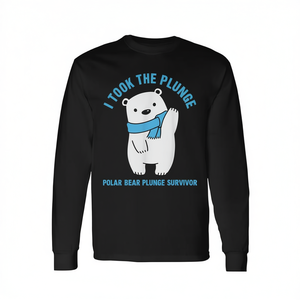 T-shirt a maniche lunghe Polar Plunge Polar Bear I Took The Plunge Survivor - Product Image 3