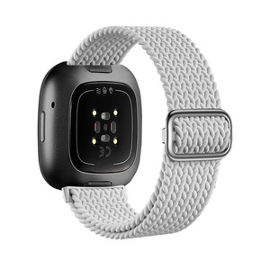 <span class=keywords><strong>Fitbit</strong></span> Sense 2、<span class=keywords><strong>Versa</strong></span> <span class=keywords><strong>3</strong></span>/4対応、調節可能なナイロン製ストレッチウォッチバンド、通気性のある織りスポーツストラップ、スマートウォッチOEMカスタム卸売 - Product Image 2