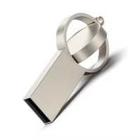 Flashdisk USB Logam Custom dengan Epoxy Dome Logo, Hadiah Promosi Perusahaan, USB 2.0, Pendrive Bermerek, Pemasaran Bisnis, Baru