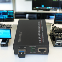 TiNCAM 1 * SFP + 1GE RJ45 Media Converter Smart Switch Media Converter Émetteurs-récepteurs à fibre optique Émetteurs-récepteurs SFP pour caméra IP