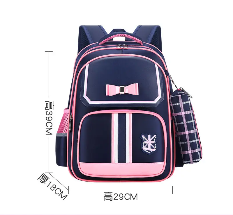 Custom Wholesale School Supplies Office Stationery Set Large Capacity School Bag School Polyester Backpack For Girls Boys