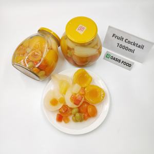 Alta calidad 280g/530G sabroso cóctel fresco enlatado jarabe de frutas tropicales mixtas hecho con agua de China con piña cereza melocotón - Product Image 6