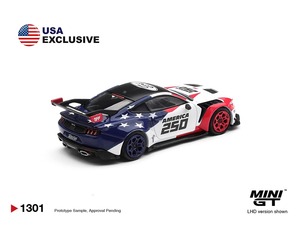 MINIGT Diecast 1:64 # 1301 Mustang GTD America 250 Exclusivo para EE. UU. <span class=keywords><strong>Modelo</strong></span> de Coche Deportivo de Exhibición con Volante a la Izquierda, de Aleación, Regalo para Colección de Niños - Product Image 3