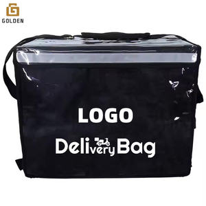 Altın teslimat mavi bakkal teslimat ulaşım motosiklet soğutucu tote gıda yalıtımlı termal pizza gıda teslimat çantası - Product Image 3