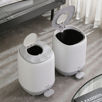 Nouveau design Poubelles à double pression avec couvercle Poubelle sanitaire Poubelle d'hygiène Type de pressage à pédale