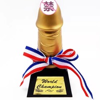 Trophée Pénis Créatif, Accessoires Amusants pour Enterrement de Vie de Garçon, Trophées de Farce pour Fête des Femmes, Décorations de Bar Ludiques et Jouets pour Fêtes