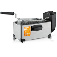 Friteuse RAF R.5219 2000W 3.0L Grande Capacité avec Contrôle de Température Séparé et Conception Anti-Brûlure pour Cuisine Domestique