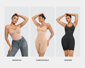 HEXIN vente en gros de vêtements de forme amincissants sans couture respirants vêtements de forme moulante vêtements de forme avec contrôle du ventre body amincissant grandes tailles - Product Image 6