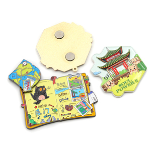 Aimants en métal composite double couche, aimants de réfrigérateur 3D personnalisés pour les entreprises et les cadeaux souvenirs - Product Image 1