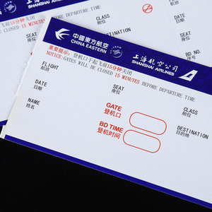 Etiquetas térmicas para equipaje de avión, papel de cartón personalizado, venta al por mayor, el billete de vuelo más barato - Product Image 5