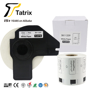 Rouleau d'étiquettes thermiques autocollantes Tatrix DK11209 62 mm noir sur blanc DK-11209 DK11209 pour <span class=keywords><strong>imprimante</strong></span> <span class=keywords><strong>Brother</strong></span> QL-1050 - Product Image 2