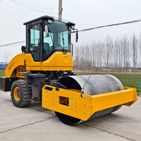 Rouleau compresseur vibrant à double tambour de 1 à 3 tonnes pour asphalte, mini-compacteur routier, rouleau compresseur autoporté pour asphalte