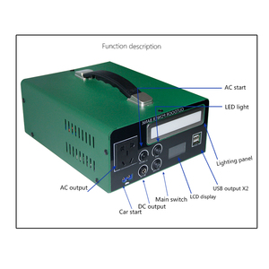 Allpowers avec éclairage AC110V 220v DC panneau solaire 300w 500w 800w 1000w station d'alimentation portable - Product Image 3