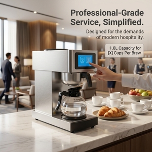 Machine à café et à thé multifonctionnelle pour la restauration, avec panneau tactile intelligent et fonction d'auto-nettoyage, idéale pour les volumes élevés - Product Image 2
