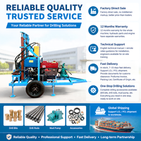 Foreuse agricole diesel 35 CV certifiée CE avec roues remorquables, système rotatif hydraulique et garantie d'un an