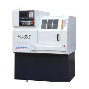 Quality Assurance 4 Axis Metal Through Hole Diameter Automatic Turning Machine PD30II Flat Bed Cnc Lathe