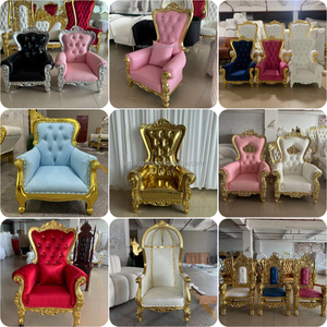 LEDA Customized Hotel Event Party White Heart Back <b>Sofa</b> Metal <b>Gold</b> Long Row of Two-seater <b>Sofas</b> - Product Image 6