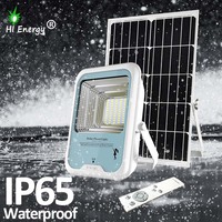 HiEnergy Solar Powerd Refletor Light con control remoto Exterior Impermeable 100W 200W 300W Ahorro de energía Reflectores LED para exteriores