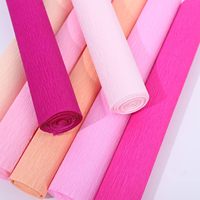 Papier crêpe d'emballage de fleurs faites à la main coloré de haute qualité 140 180g