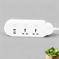 Çok Amaçlı 2 USB+1 Tip-C Priz Çoğaltıcı, AB ABD BK Standart Güç Adaptörü Prizleri Uyumlu Uzatma Prizi