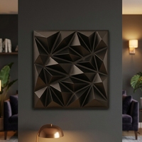 Panneaux muraux 3D en PVC insonorisés, décoratifs, effet diamant, 30 x 30 cm, pour salon, commerce et usage domestique