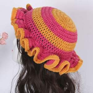 Chapeaux Bob en Crochet Faits Main Unisexe Colorés pour Halloween, Multicolores, Respirants, Imperméables, Style Personnage, 100% Acrylique, Vente en Gros - Product Image 4