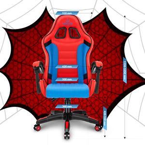 Chaise longue pour ordinateur de Gaming, fauteuil inclinable, Design <span class=keywords><strong>Spiderman</strong></span>, garçon, amoureux des jeux de course, livraison gratuite - Product Image 5